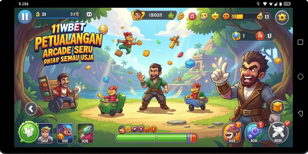 Tampilan gameplay seru dari 11WBET dengan berbagai tantangan.