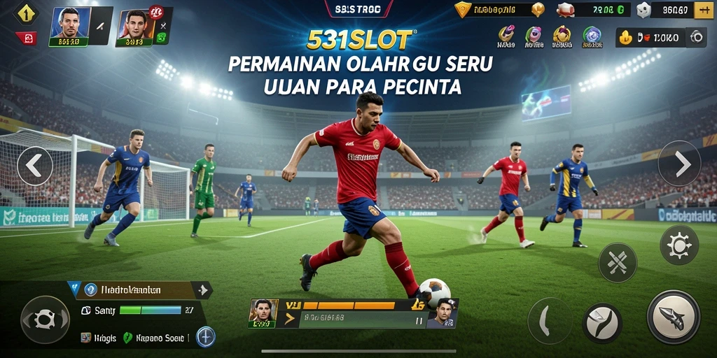Screenshot 531SLOT menampilkan aksi olahraga yang mendebarkan.