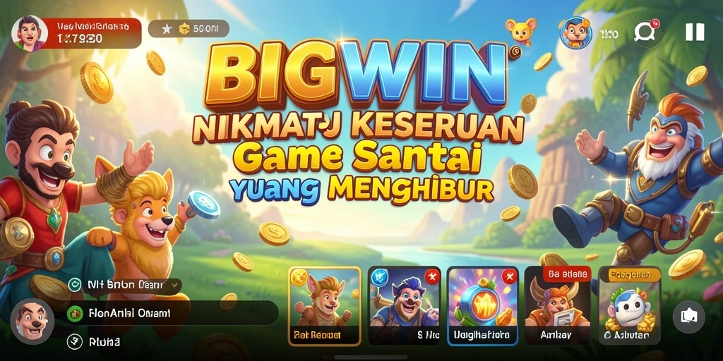 Tangkapan layar menampilkan gameplay menyenangkan dari BIGWIN.