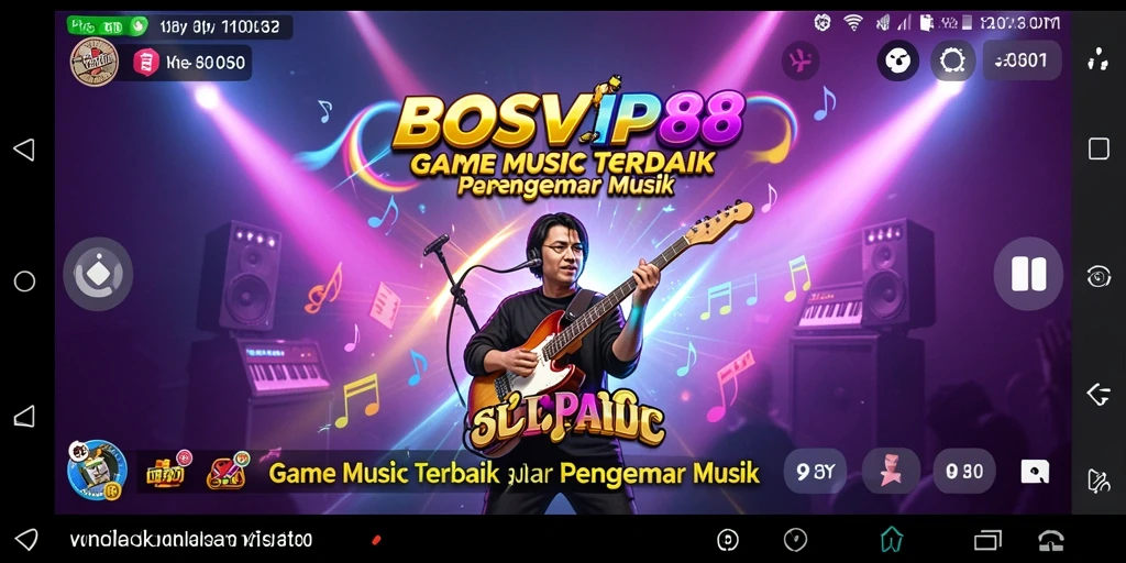 Screenshot gameplay BOSVIP88 menunjukkan keseruan bermain musik bersama teman.