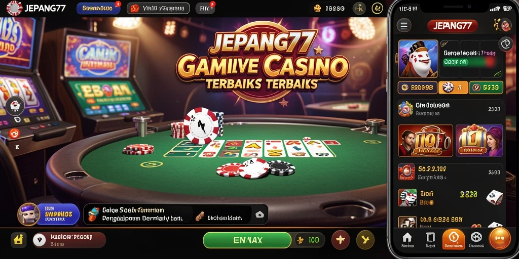 Tampilan gameplay Live Casino yang menarik di JEPANG77.