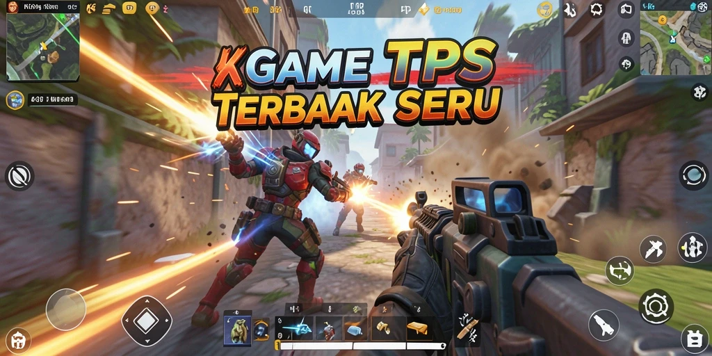 Screenshot gameplay KKRP dengan aksi tembak-menembak yang seru.