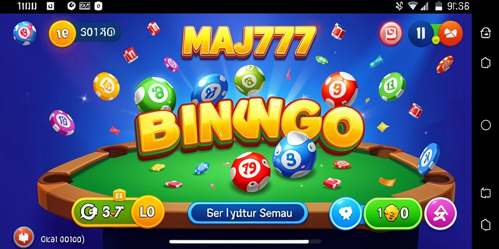 Tampilan gameplay Bingo yang seru di MAJ777.