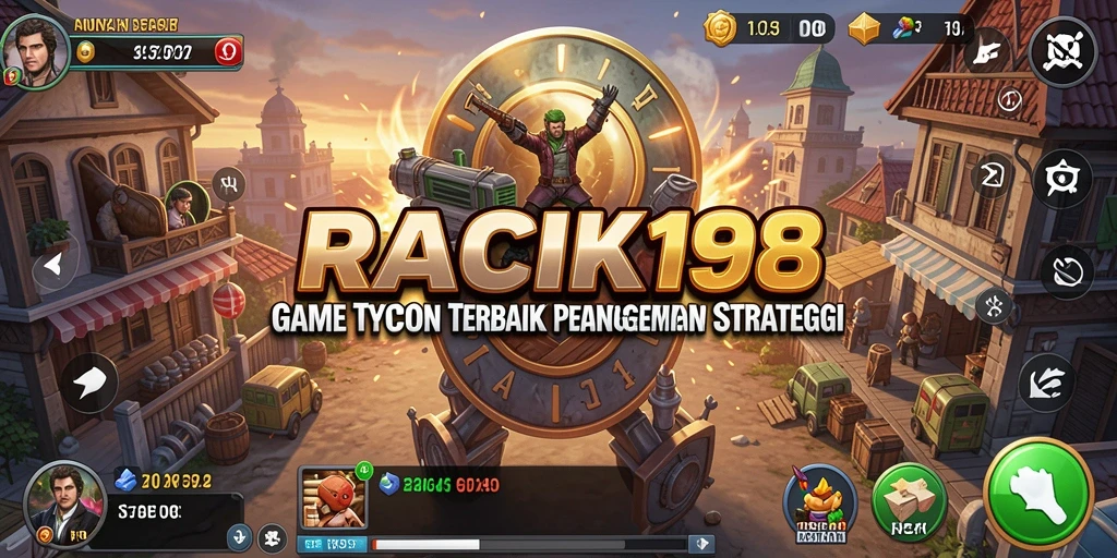Tampilan gameplay Tycoon yang menakjubkan di RACIK198.